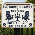 Custom Home Decor Metal Sign - Personalized  Summer Vacation And Travel Gifts For Husband And Wife, Him And Her - Our Favorite Escape