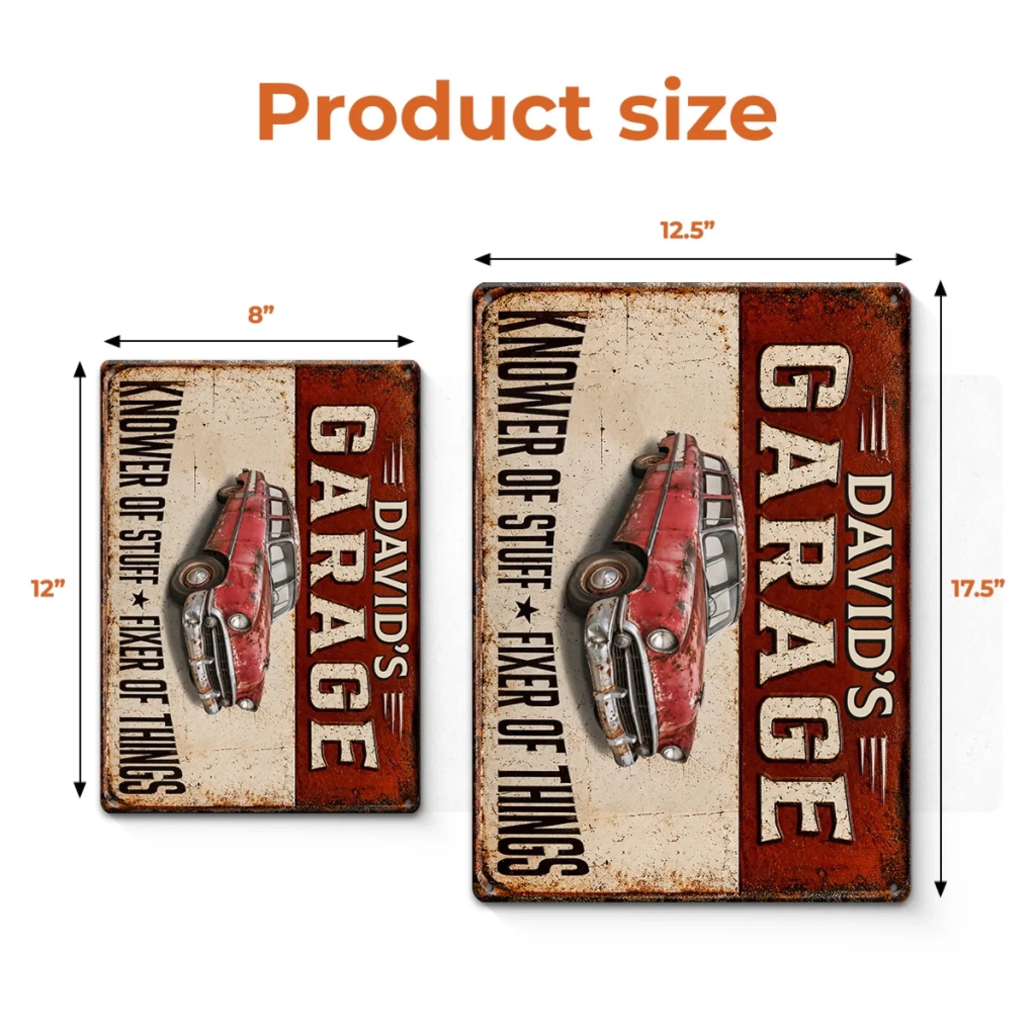 Custom Photo Home Decor Metal Sign - Personalized Birthday Gifts For Men, Man Cave, Dad, Grandpa - The Master Of All Trades Resides Here