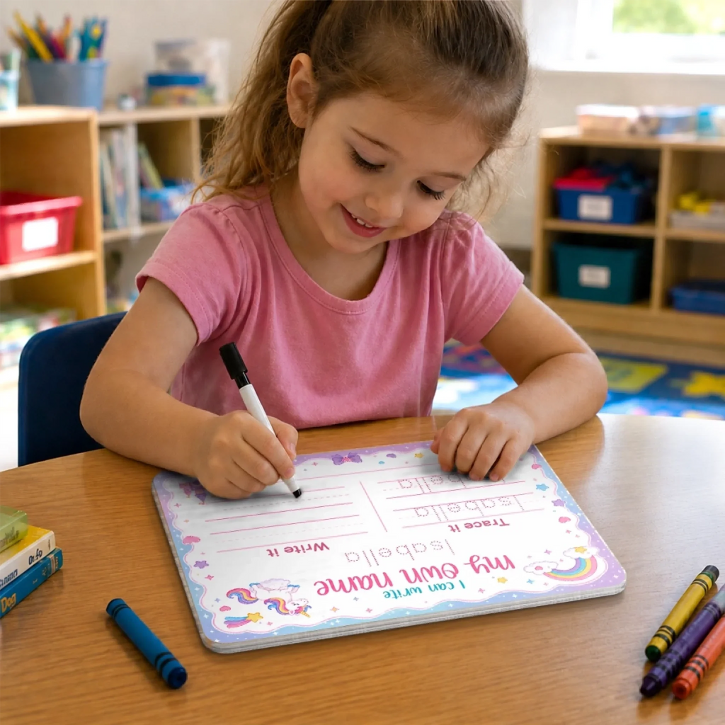 Custom Kids Acrylic Tracing Board - Personalized Back To School Gifts For Kids - Ready For New Adventures