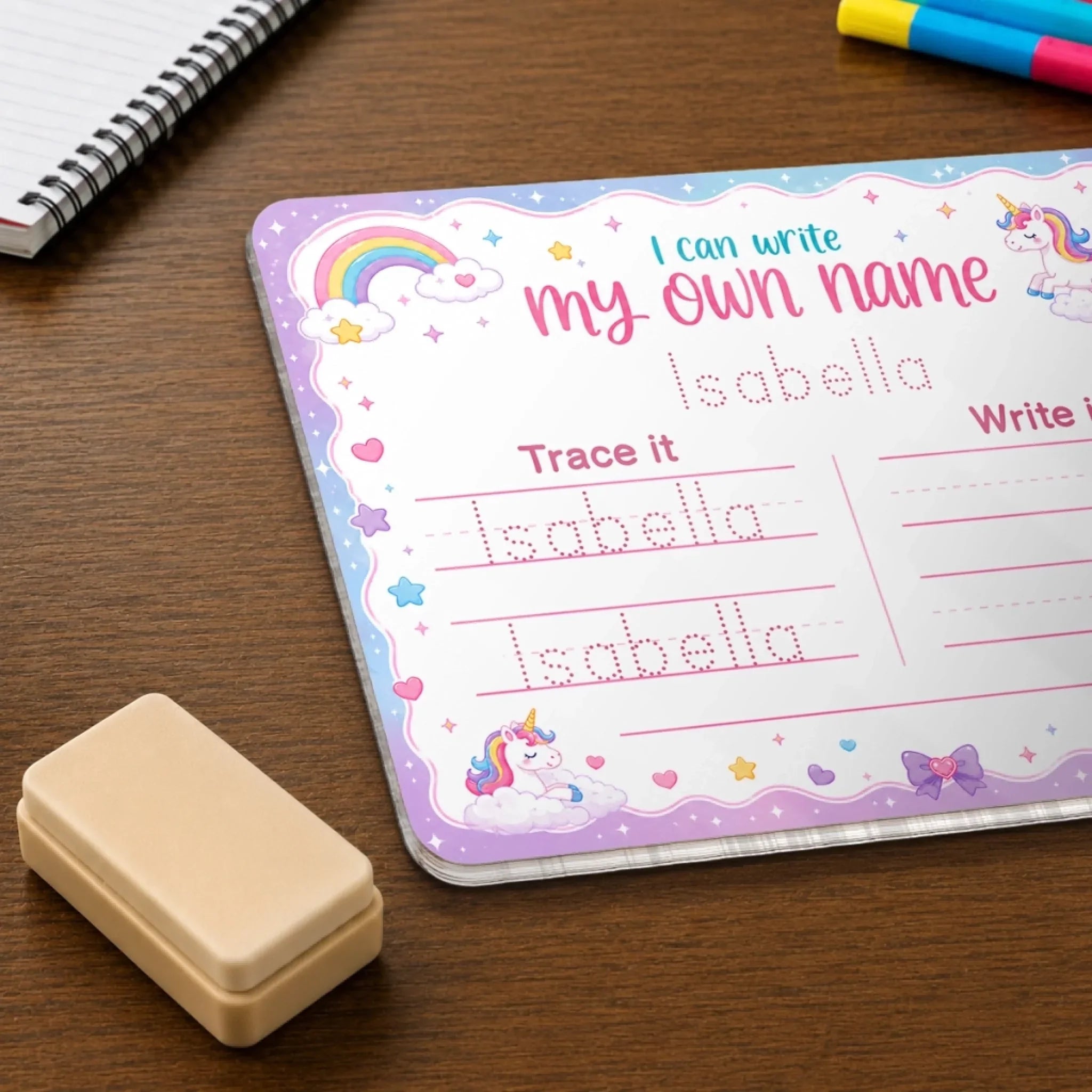 Custom Kids Acrylic Tracing Board - Personalized Back To School Gifts For Kids - Ready For New Adventures