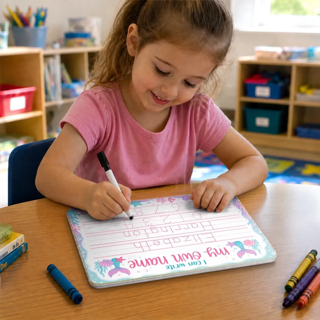 Custom Kids Acrylic Tracing Board - Personalized Back To School Gifts For Kids - Learning Never Stops