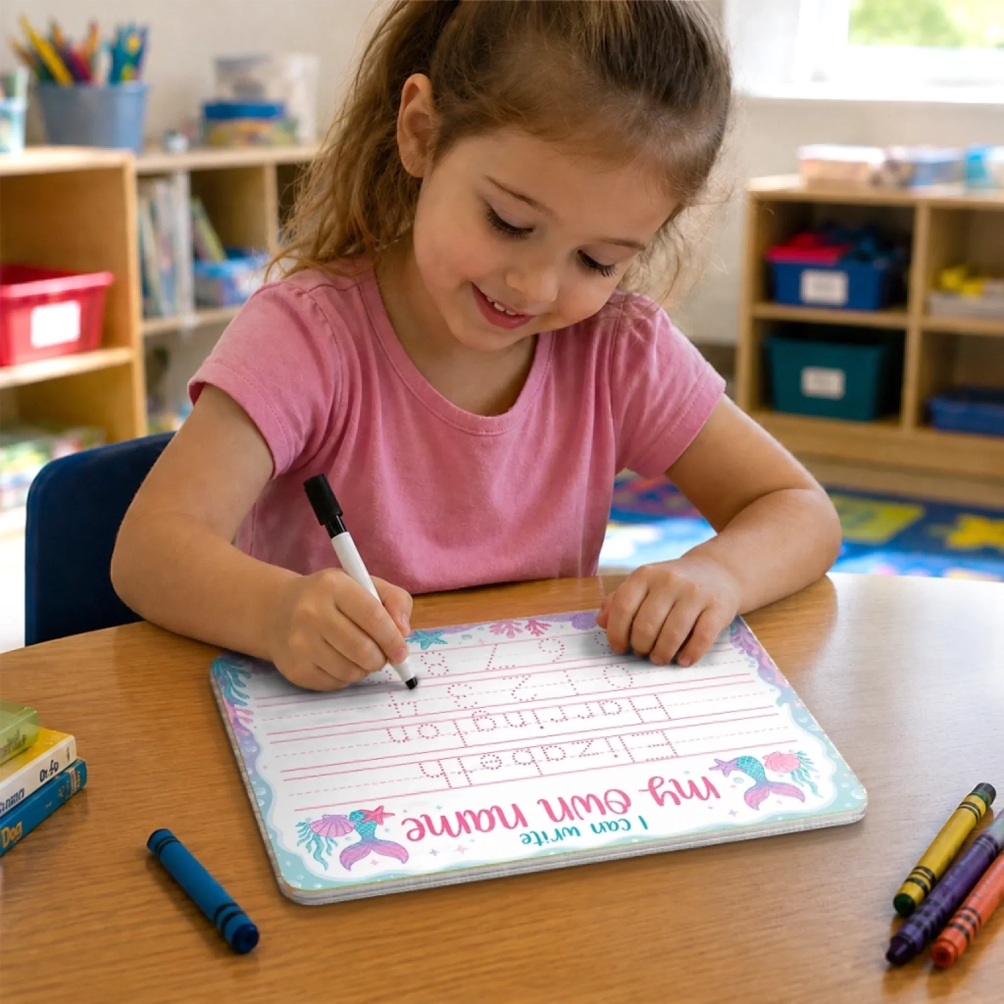 Custom Kids Acrylic Tracing Board - Personalized Back To School Gifts For Kids - Learning Never Stops