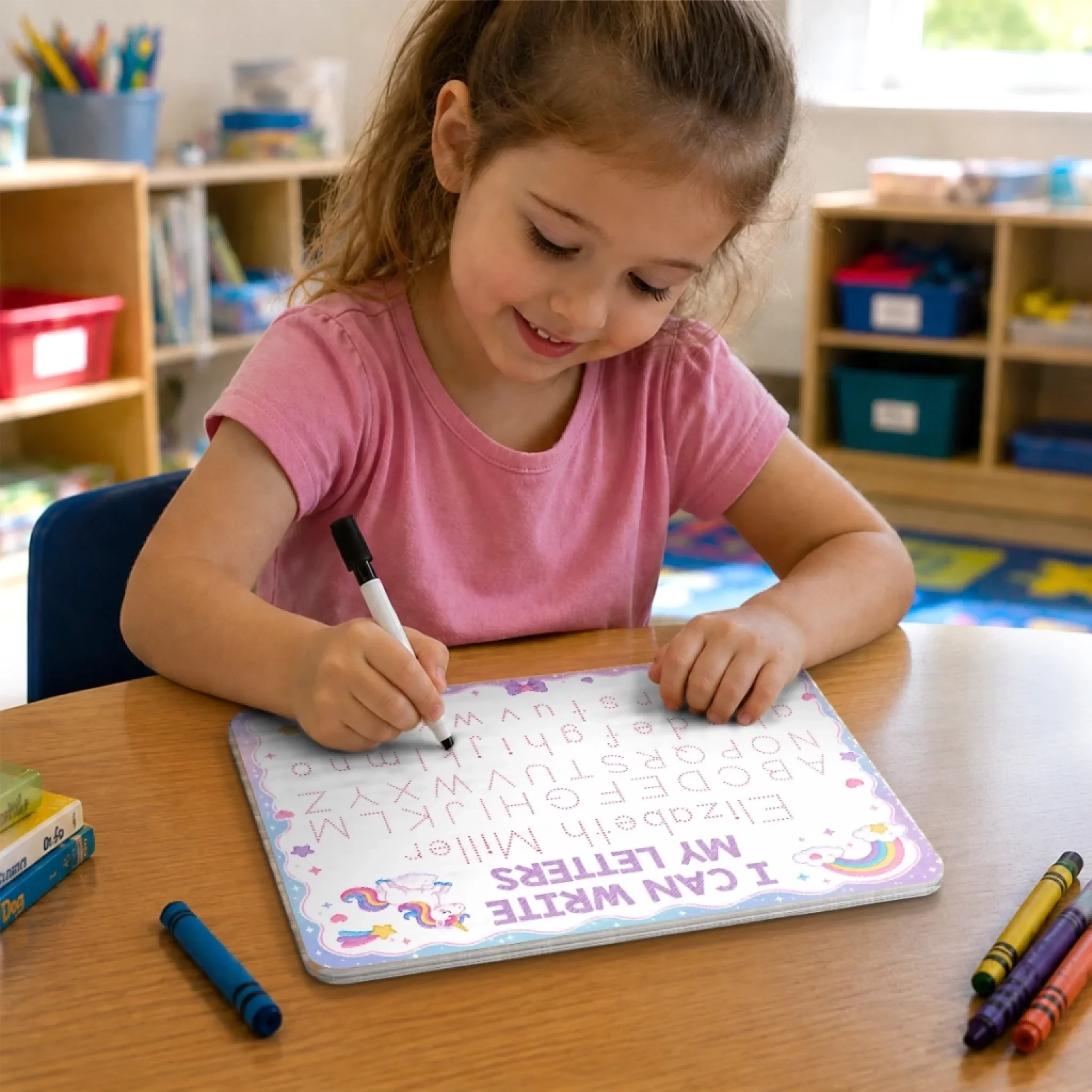 Custom Kids Acrylic Tracing Board - Personalized Back To School Gifts For Kids - Back To School Ready
