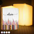 Custom Foldable LED Magic Book Lamp - Personalized Bookish Gifts For Book Lovers, Bookworms, Readers - Bloom & Read
