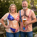 Custom Funny Patriotic T-shirt - Personalized Birthday Gifts For Men, Women - Freedom Never Looked So Hot