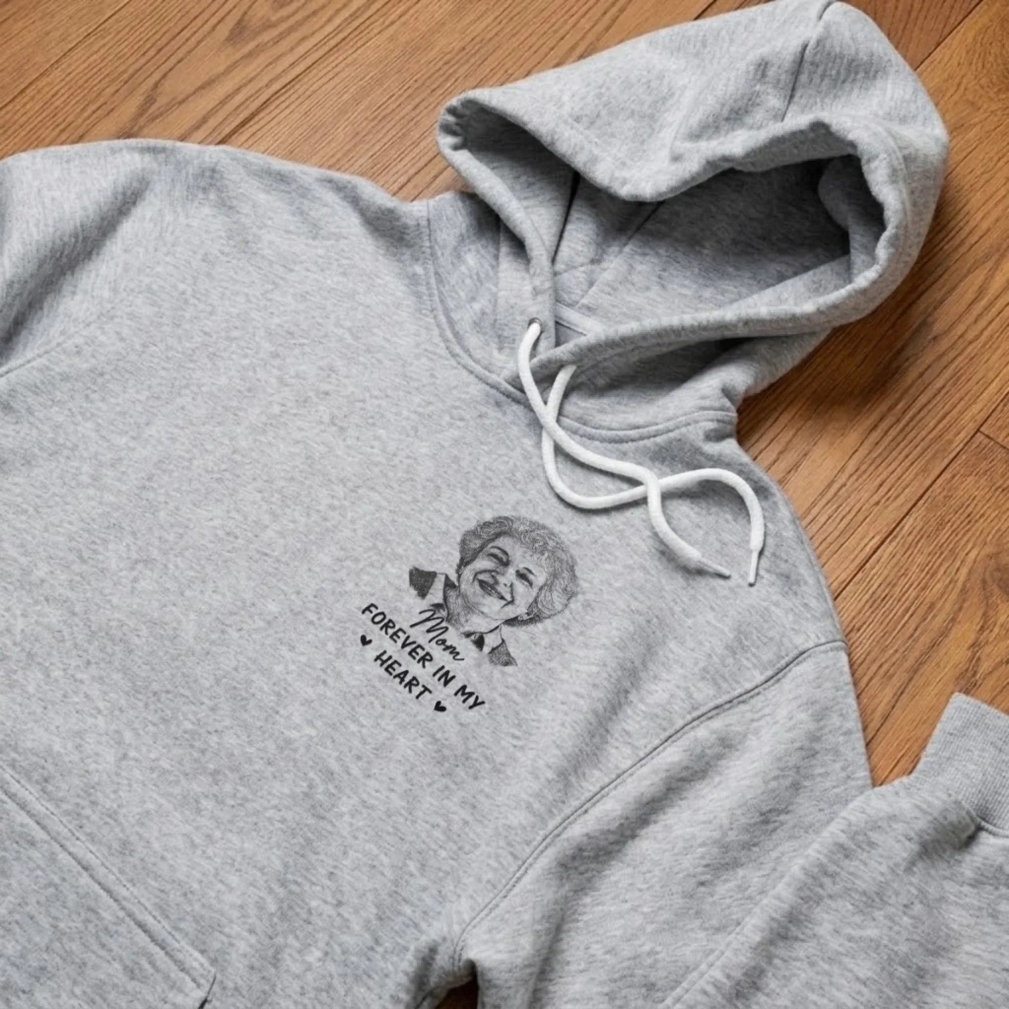 Custom Photo T-shirt, Hoodie - Personalized Memorial Sympathy Gifts For Loss Of Mom, Dad - Forever In Heart