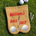Custom Flannel Golf Ball Bag Sack - Personalized Birthday Gifts For Golf Lovers, Sports Fans, Sports Lovers - King Of The Golf Course