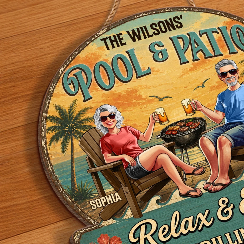 Custom Wood Sign - Personalized Summer Vacation And Travel Gifts For Husband And Wife, Him And Her - Best Travel Partner For Life