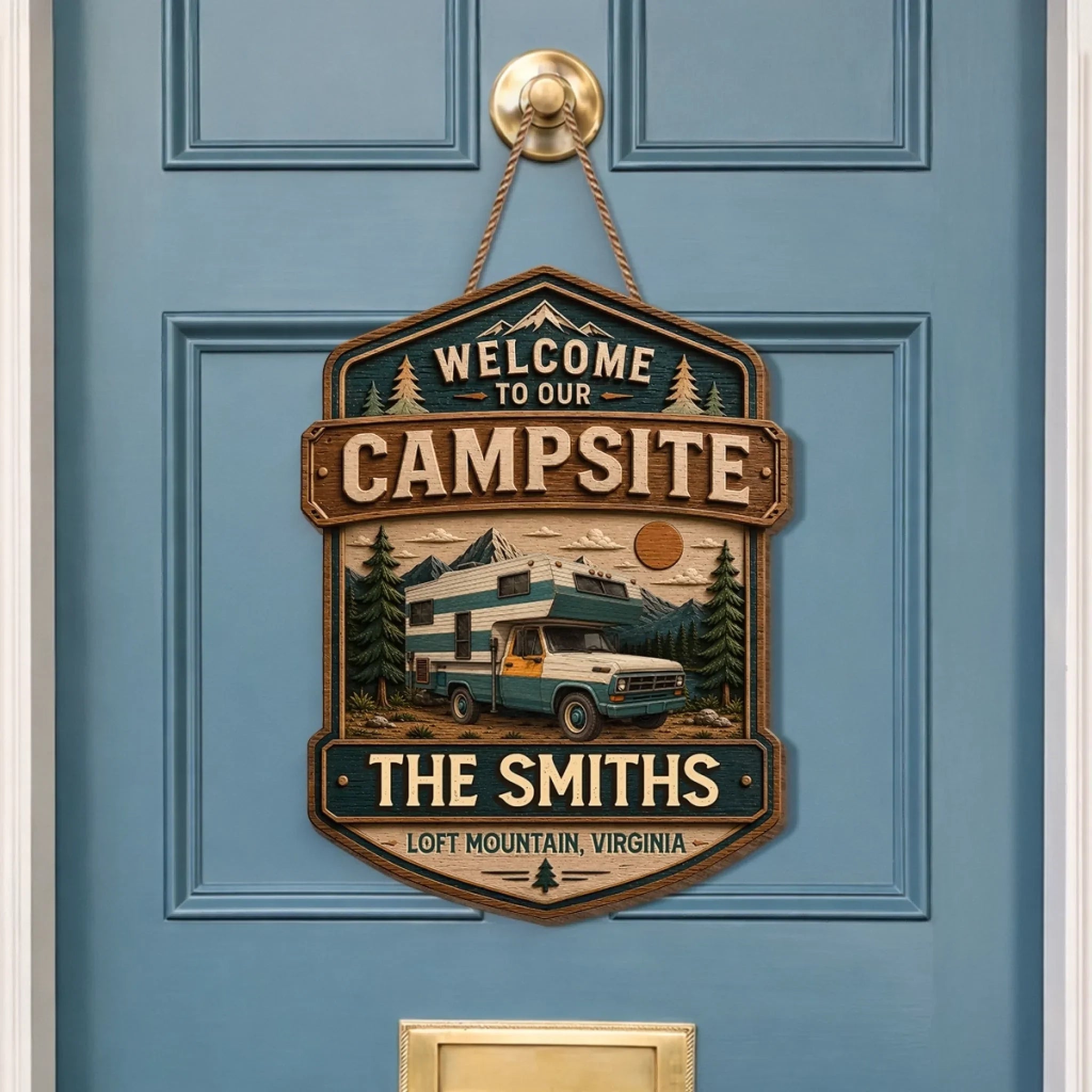 Custom Wood Sign - Personalized Birthday Camping Gifts For Campers, Mom, Dad, Brother, Sister, Kids - Camper Life, Best Life