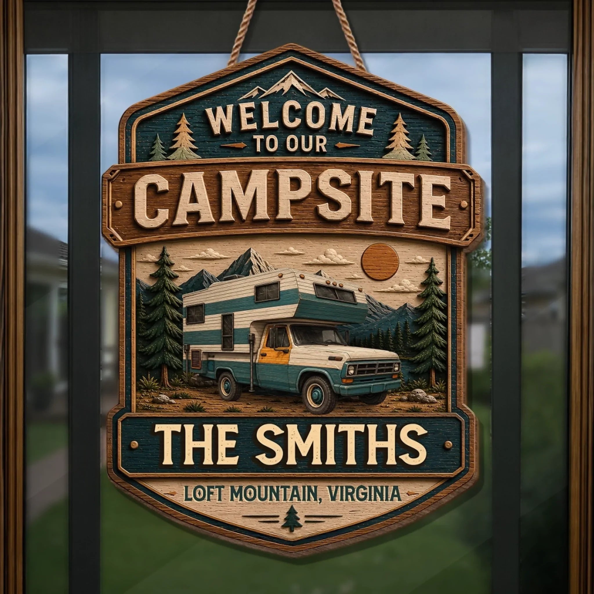Custom Wood Sign - Personalized Birthday Camping Gifts For Campers, Mom, Dad, Brother, Sister, Kids - Camper Life, Best Life