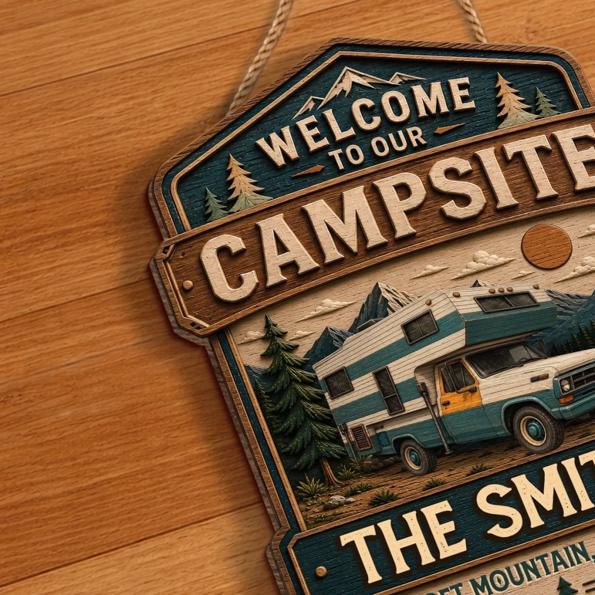 Custom Wood Sign - Personalized Birthday Camping Gifts For Campers, Mom, Dad, Brother, Sister, Kids - Camper Life, Best Life