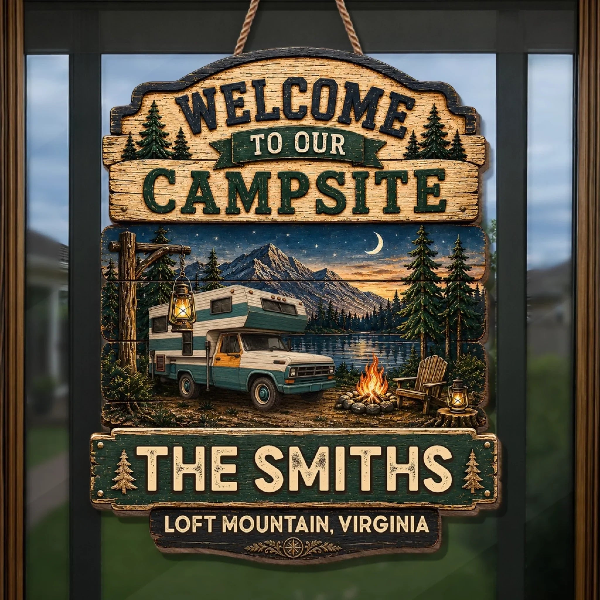 Custom Wood Sign - Personalized Birthday Camping Gifts For Campers, Mom, Dad, Brother, Sister, Kids - Rustic Charm, Endless Memories