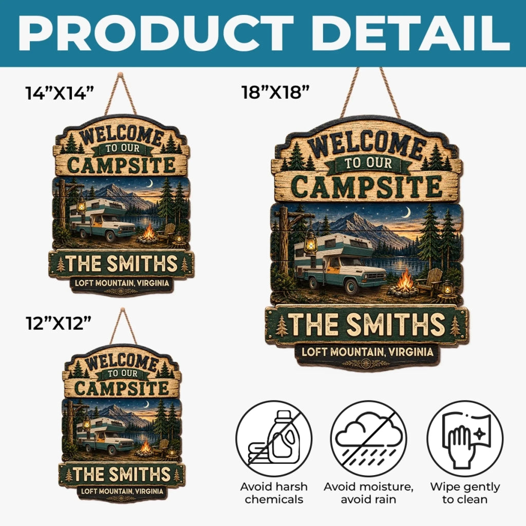 Custom Wood Sign - Personalized Birthday Camping Gifts For Campers, Mom, Dad, Brother, Sister, Kids - Rustic Charm, Endless Memories