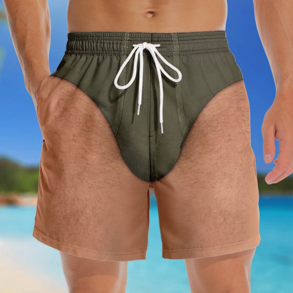 Custom Funny Men Swim Trunks - Personalized Summer Vacation And Travel Gifts For Men - Style Over Rules