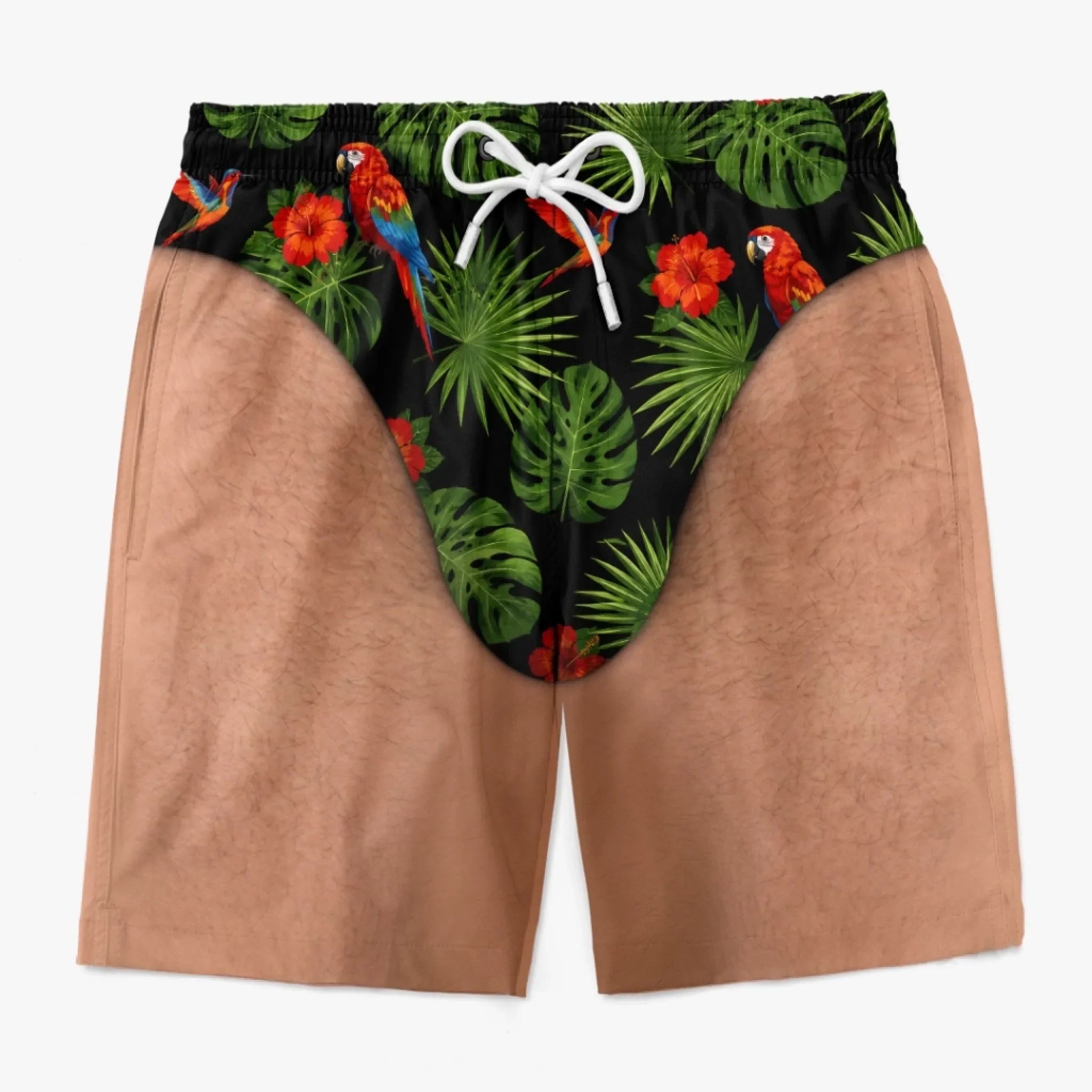 Custom Funny Men Swim Trunks - Personalized Summer Vacation And Travel Gifts For Men - Looking Good Naturally