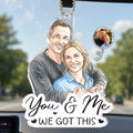 Custom Photo Acrylic Car Ornament - Personalized Anniversary Wedding Gifts For Husband And Wife, Him And Her - Drive Safe My Love