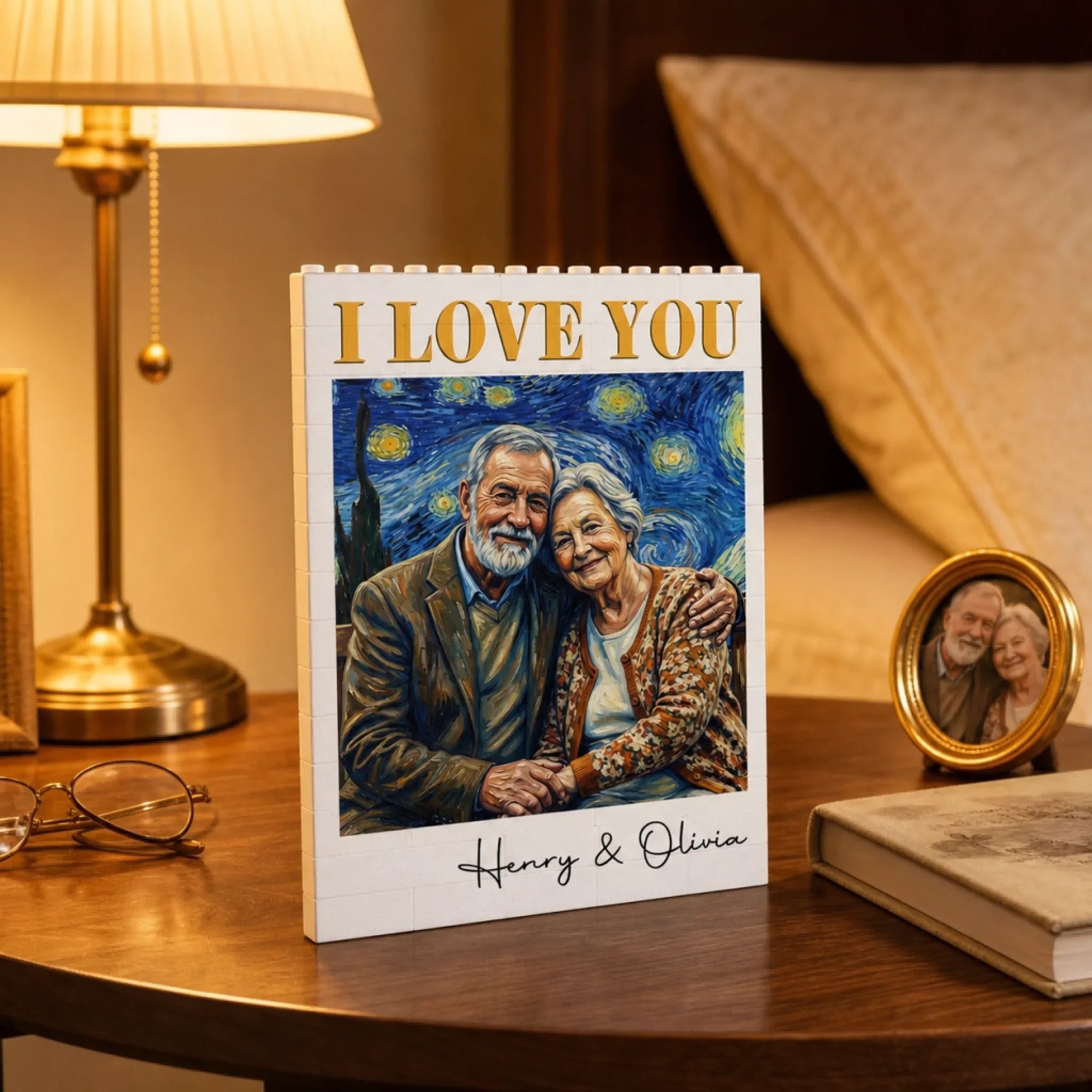 Custom Photo Building Brick Blocks - Personalized Anniversary Wedding Gifts For Husband And Wife, Him And Her - Our Love Is A Masterpiece