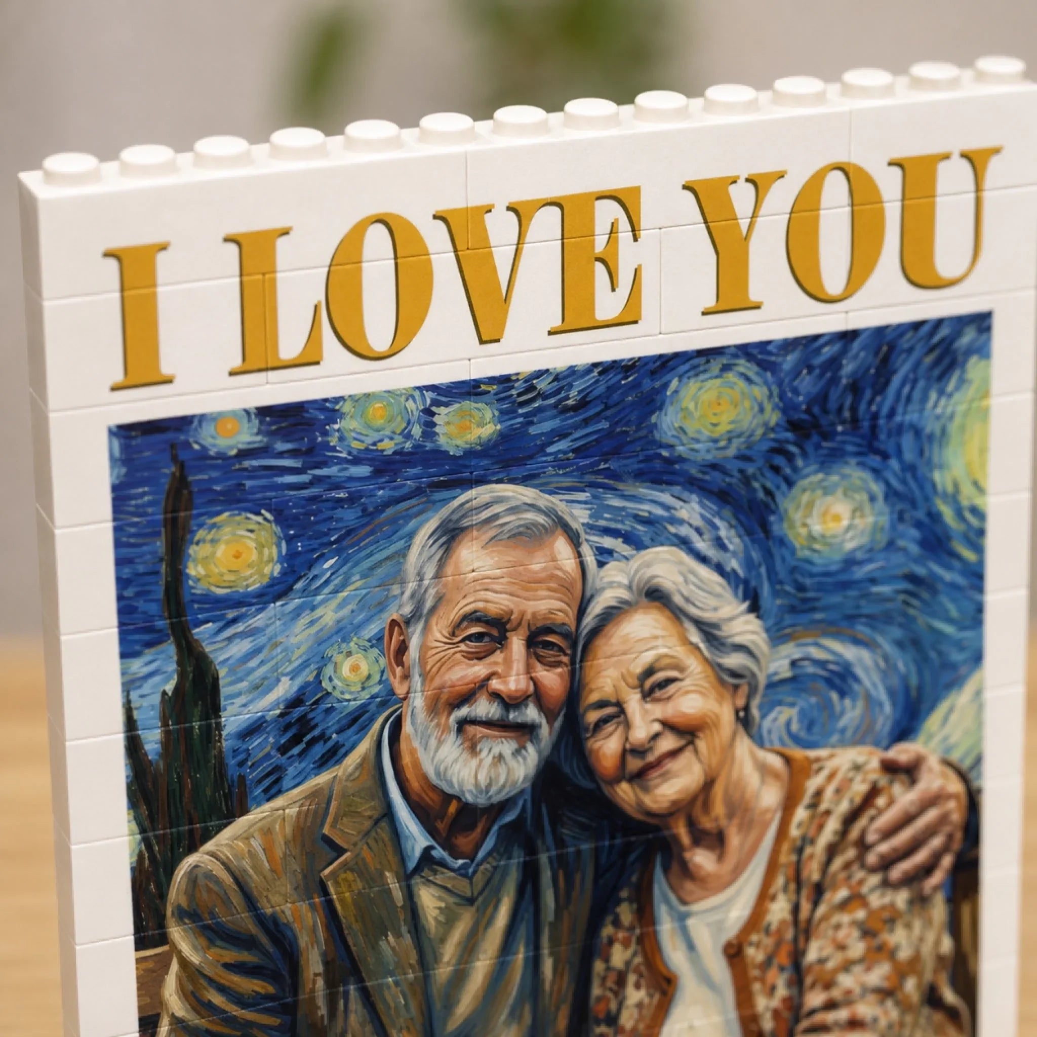 Custom Photo Building Brick Blocks - Personalized Anniversary Wedding Gifts For Husband And Wife, Him And Her - Our Love Is A Masterpiece
