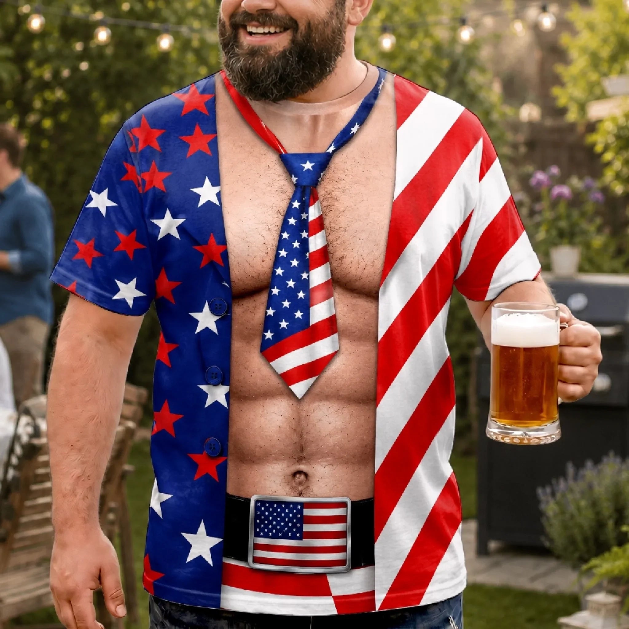 Custom Funny Patriotic T-shirt - Personalized Birthday Gifts For Men, Women - Liberty And Laughs
