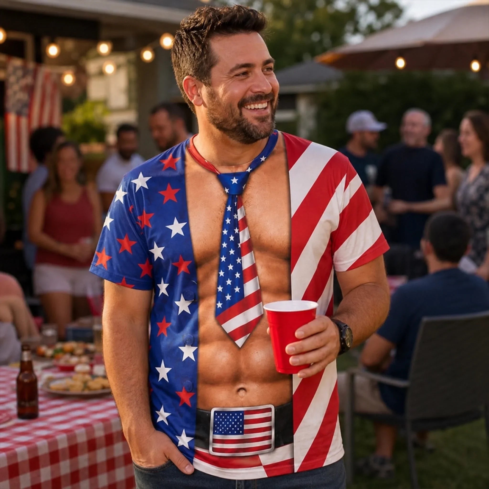 Custom Funny Patriotic T-shirt - Personalized Birthday Gifts For Men, Women - Liberty And Laughs