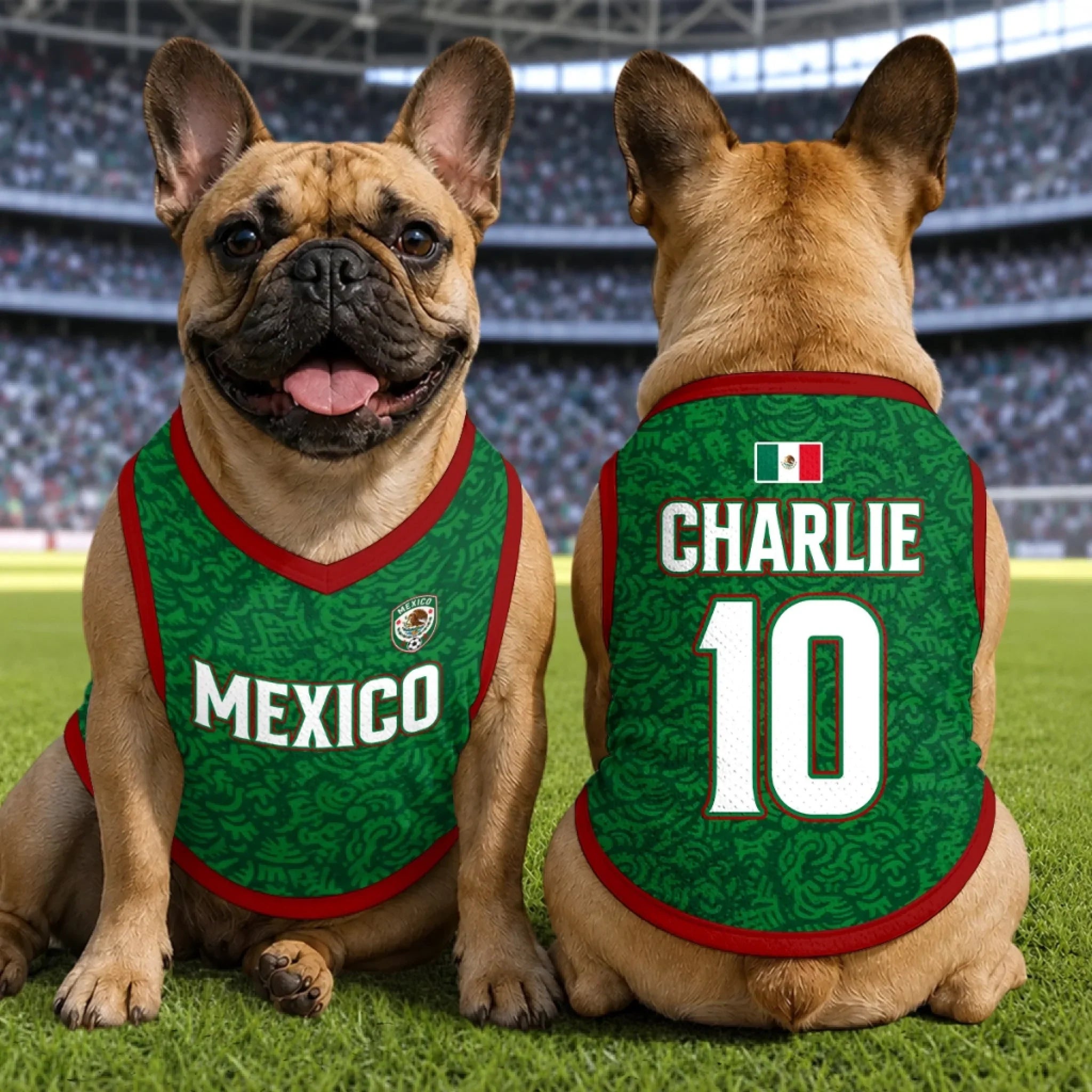 Custom Mexico World Football Pet Jersey - Personalized Birthday Gifts For Football Dog Cat Lovers, Dog Dad And Mom, Cat Owners - Soccer Squad Goals With Paws