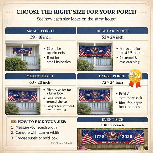 Custom Outdoor Banner - Personalized Camping Gifts For Campers, Husband And Wife, Him And Her - Home Is Wherever We Roam