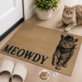 Custom Photo Home Decor Decorative Mat - Personalized Birthday Gifts For Cat Lovers, Cat Mom And Dad - Giddy Up, Kitty Up