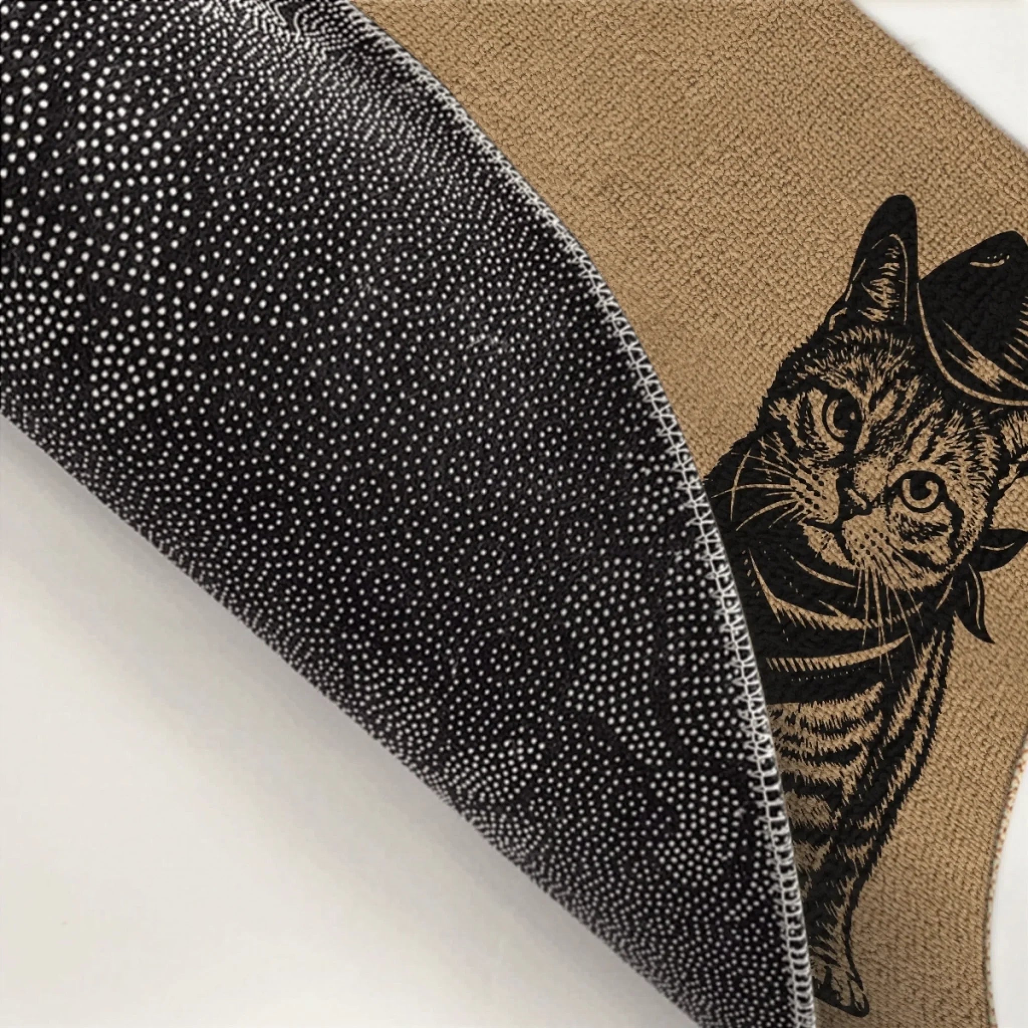 Custom Photo Home Decor Decorative Mat - Personalized Birthday Gifts For Cat Lovers, Cat Mom And Dad - Giddy Up, Kitty Up
