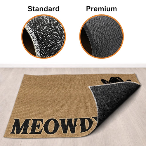 Custom Photo Home Decor Decorative Mat - Personalized Birthday Gifts For Cat Lovers, Cat Mom And Dad - Giddy Up, Kitty Up