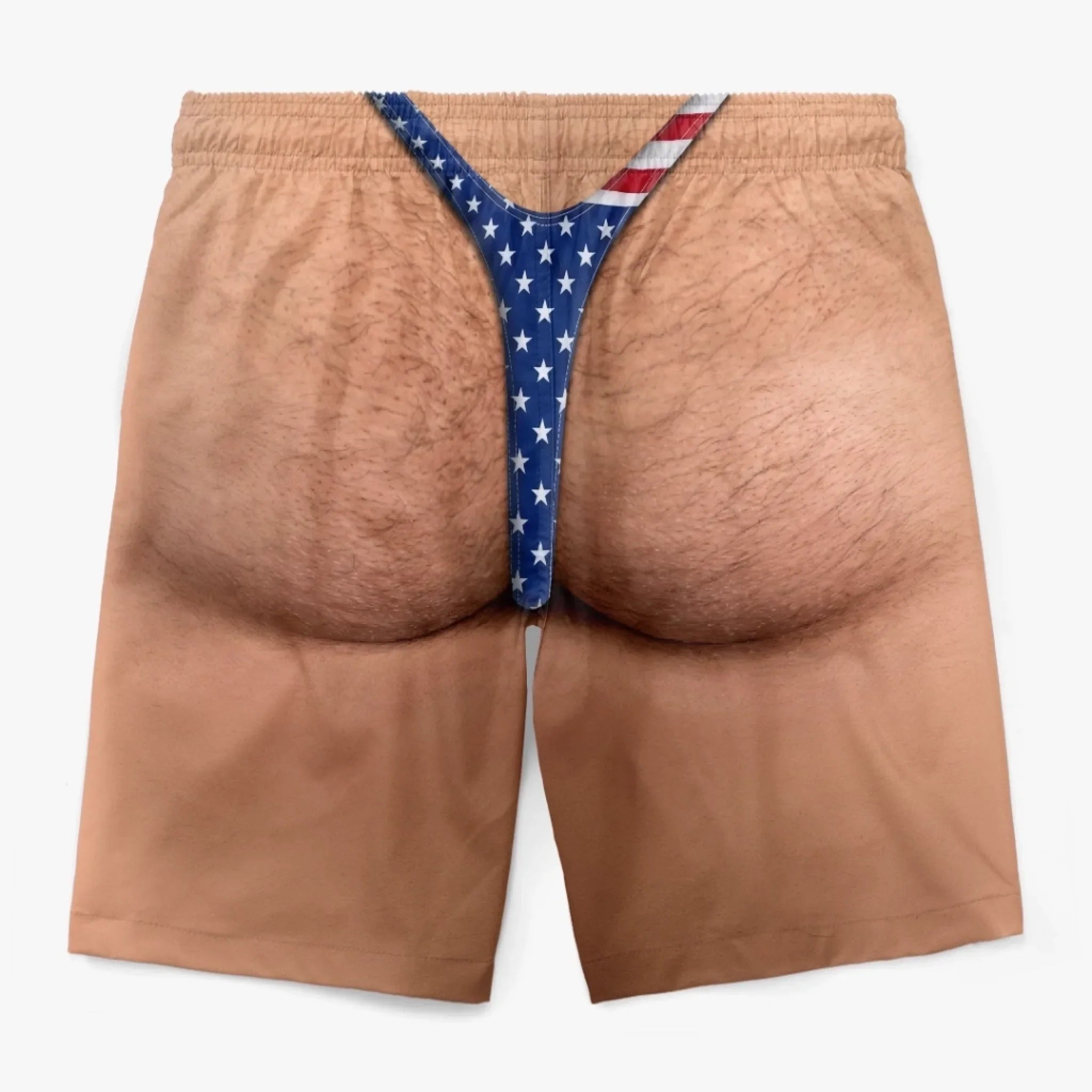 Custom Funny Patriotic Men Swim Trunks - Personalized Summer Vacation And Travel Gifts For Men - Looking Like Trouble