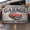 Custom Photo Home Decor Metal Sign - Personalized Birthday Gifts For Men, Man Cave, Dad, Grandpa - Built By A Master