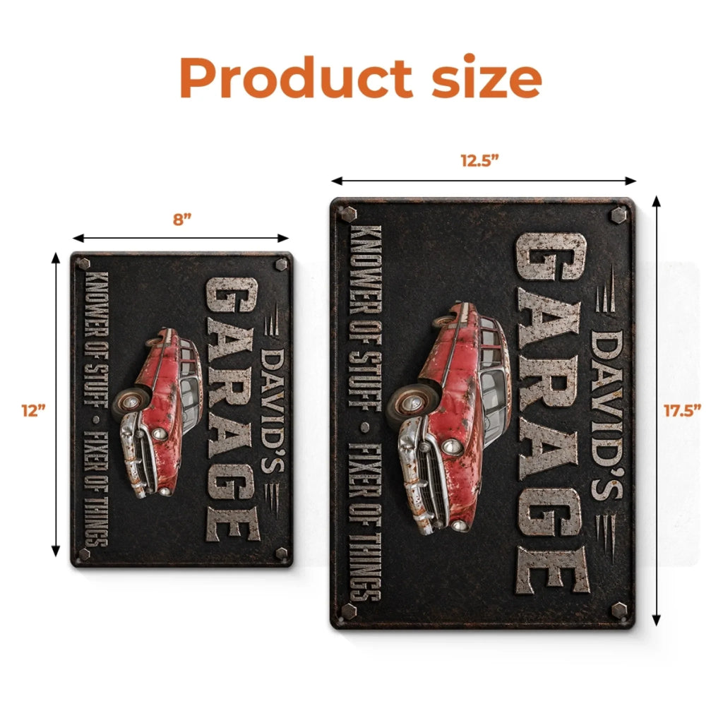 Custom Photo Home Decor Metal Sign - Personalized Birthday Gifts For Men, Man Cave, Dad, Grandpa - The Handy Master Lives