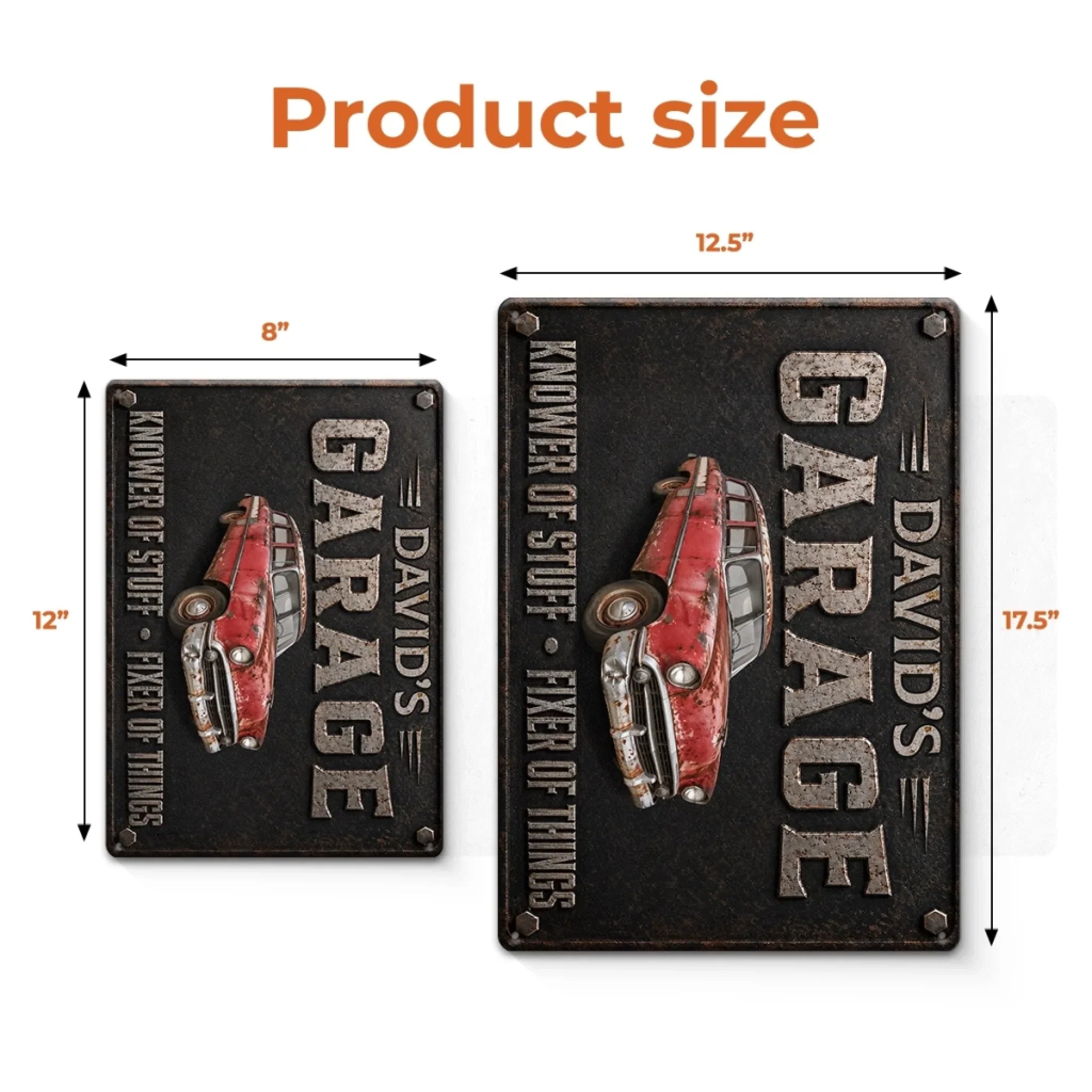 Custom Photo Home Decor Metal Sign - Personalized Birthday Gifts For Men, Man Cave, Dad, Grandpa - The Handy Master Lives