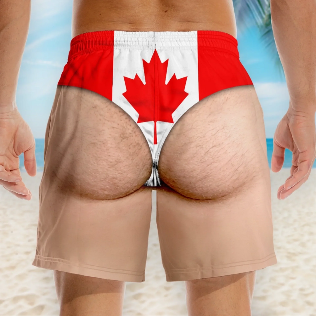 Custom Funny Men Swim Trunks - Personalized Summer Vacation And Travel Gifts For Men - Hello Summer Fun