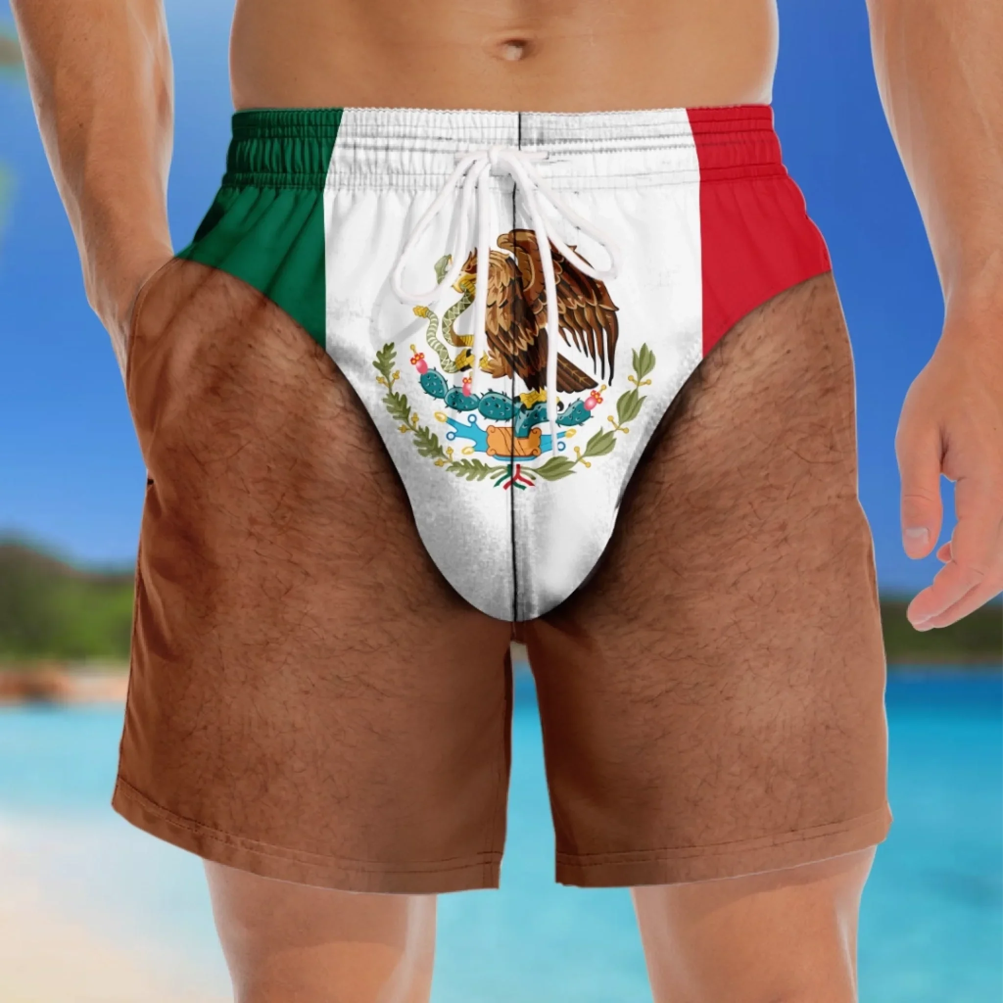Custom Funny Men Swim Trunks - Personalized Summer Vacation And Travel Gifts For Men - Chasing Sunny Days