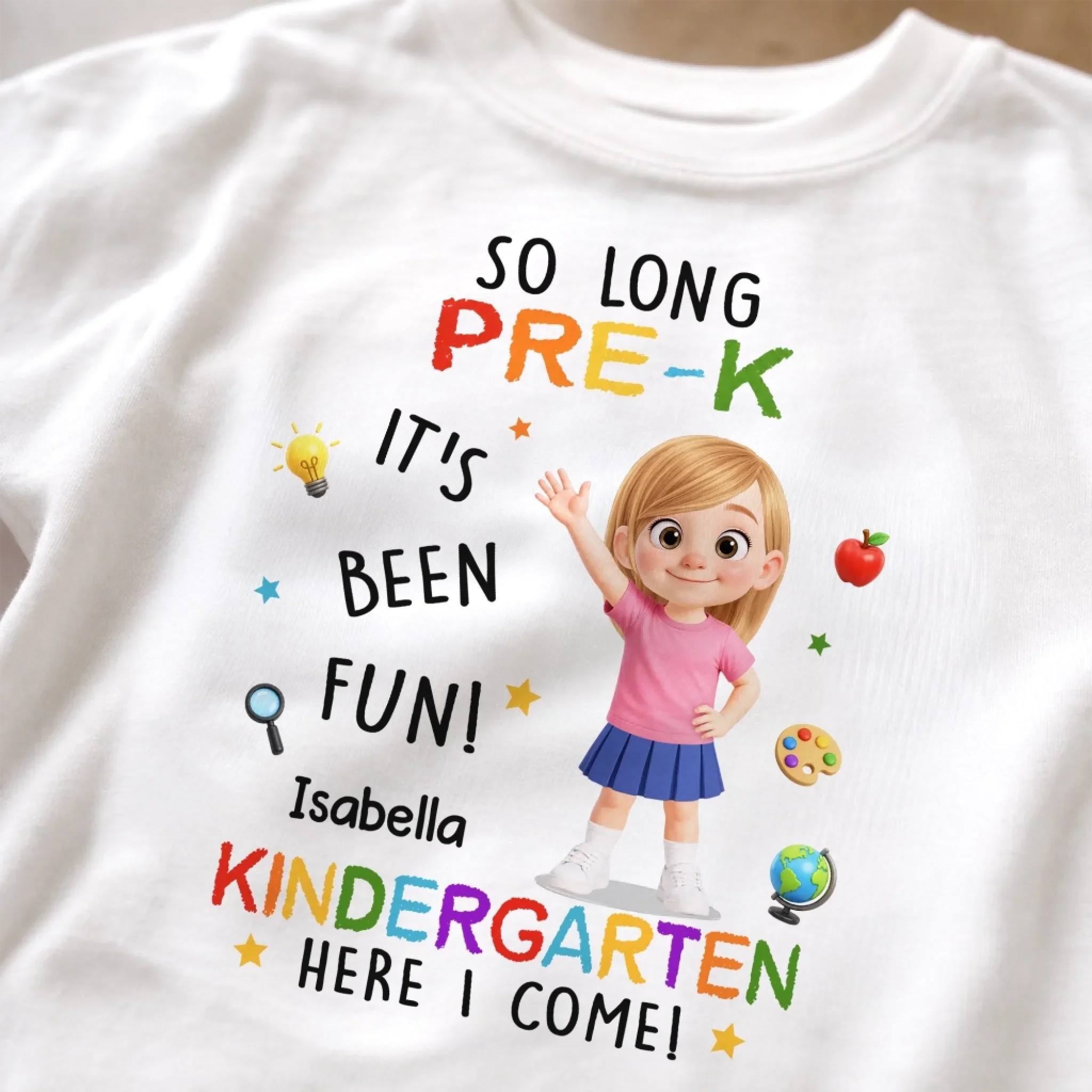 Custom Youth T-shirt - Personalized Back To School Gifts For Kids - Learning Is Fun