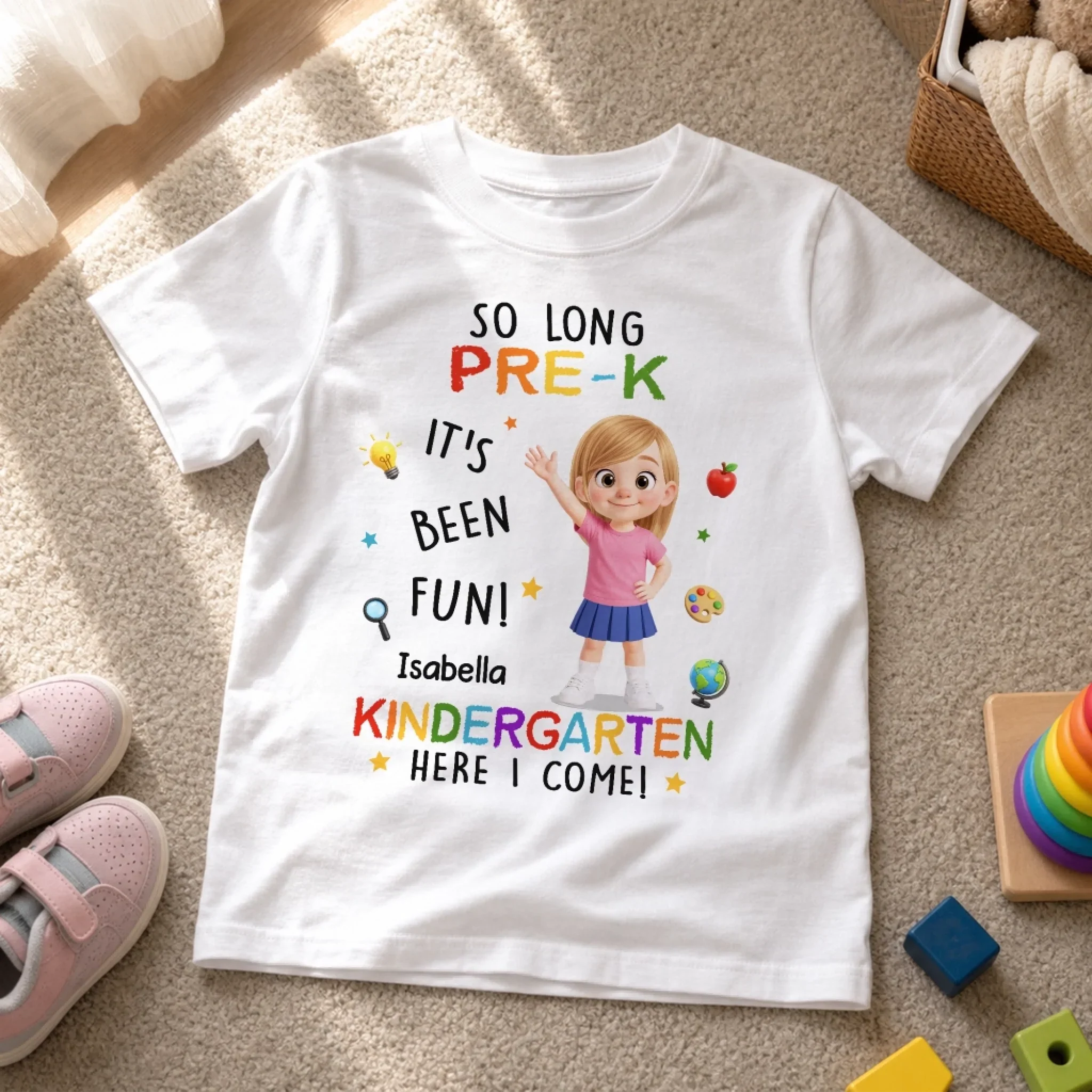 Custom Youth T-shirt - Personalized Back To School Gifts For Kids - Learning Is Fun