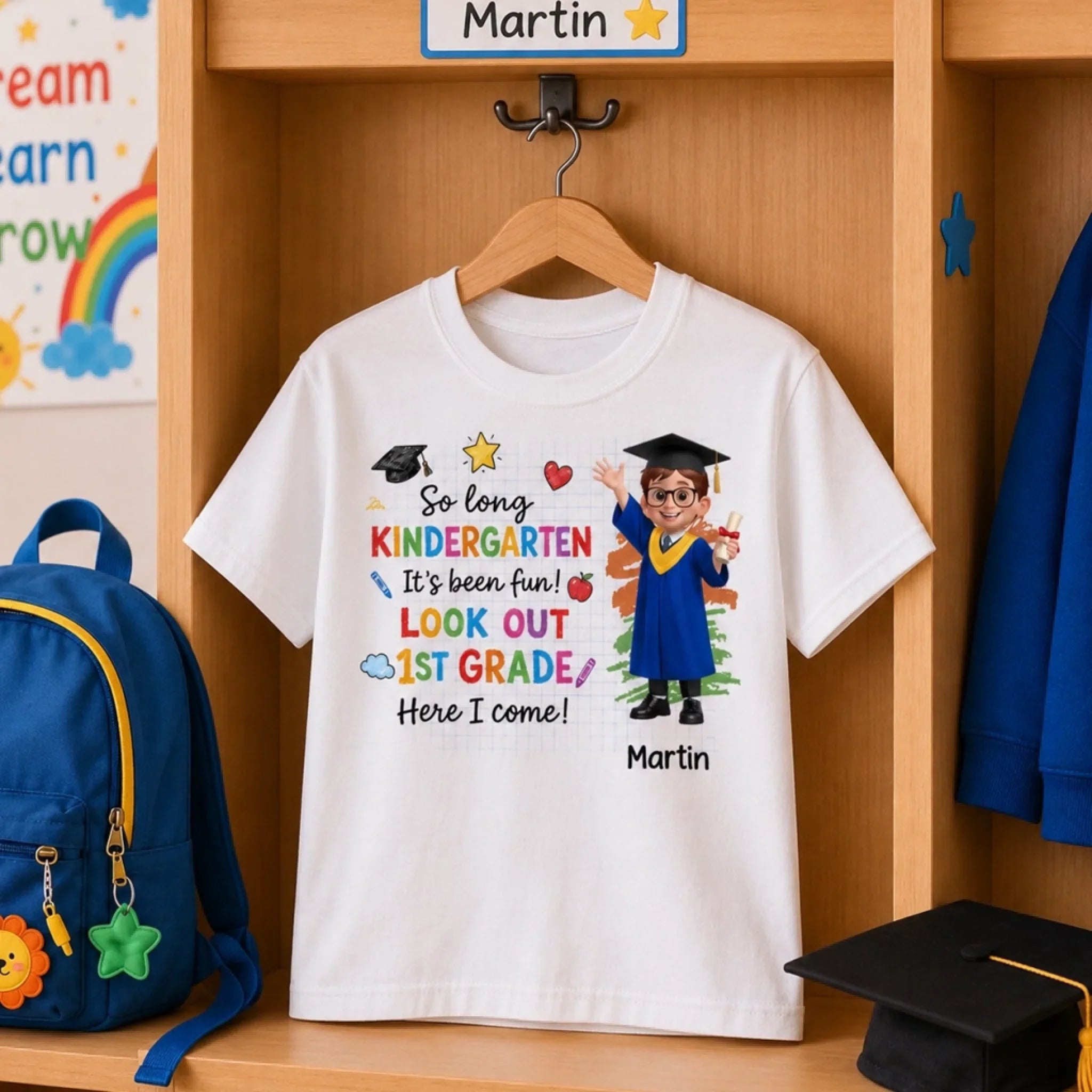 Custom Youth T-shirt - Personalized Back To School Gift For Kids - Kindergarten Is So Yesterday