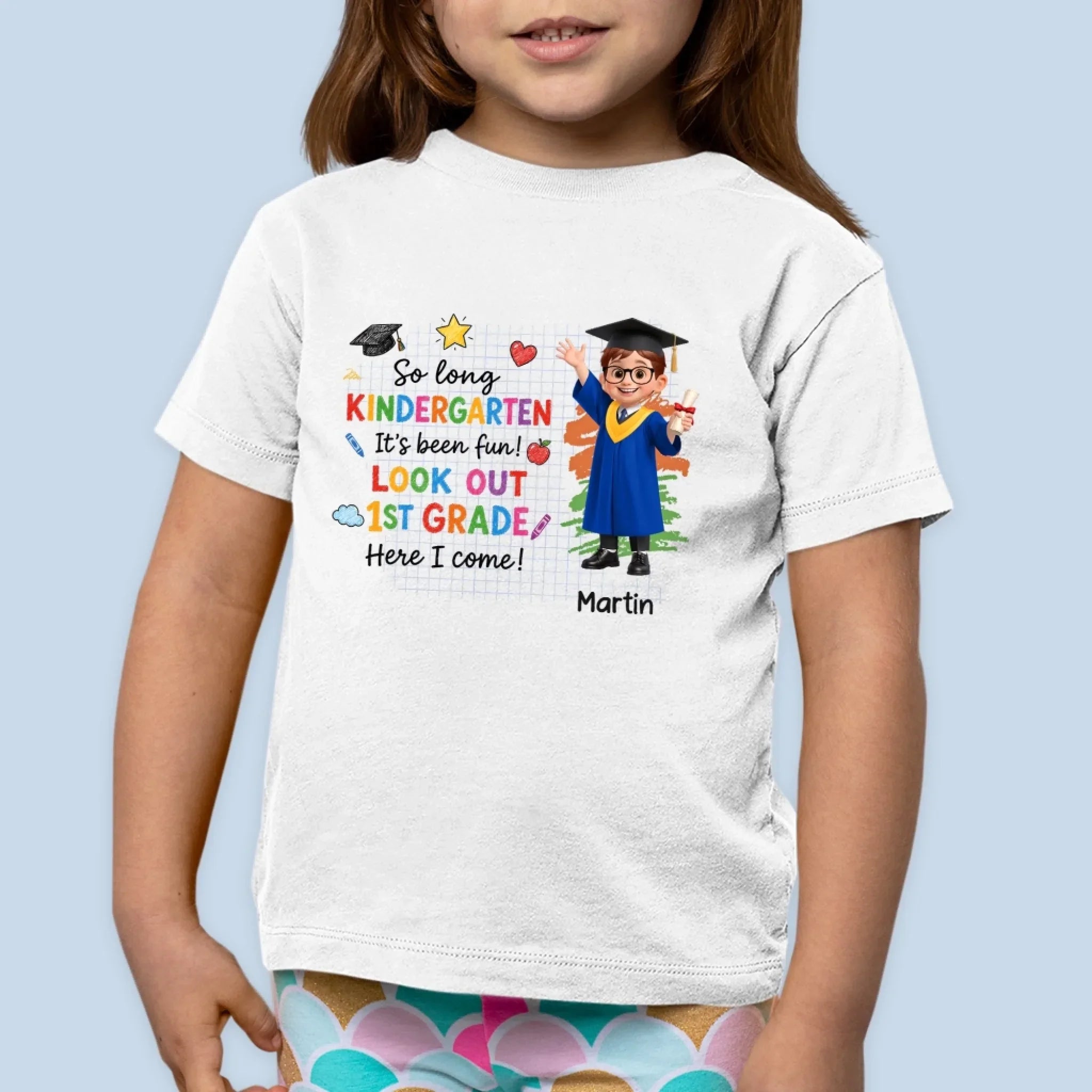 Custom Youth T-shirt - Personalized Back To School Gift For Kids - Kindergarten Is So Yesterday