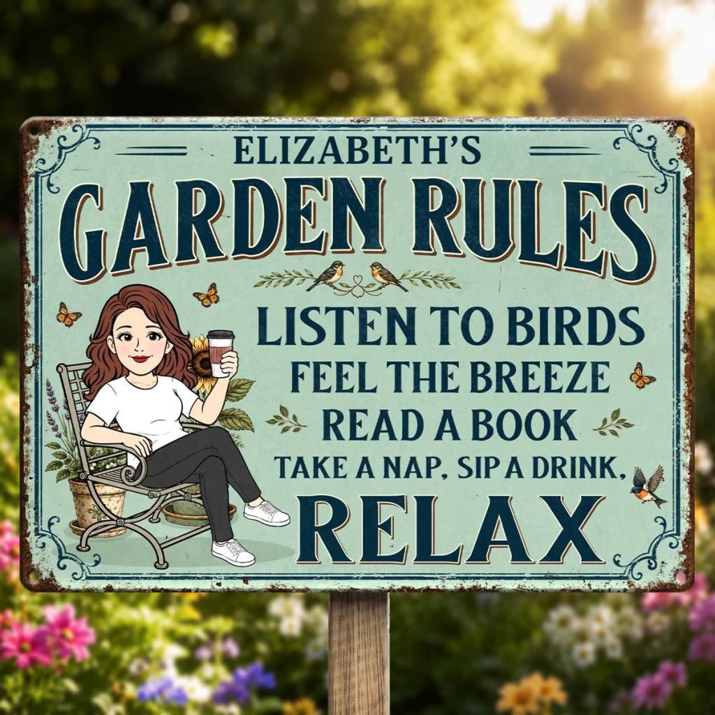 Custom Home Decor Metal Sign - Personalized  Birthday Garden Gifts For Gardeners - In My Garden Era