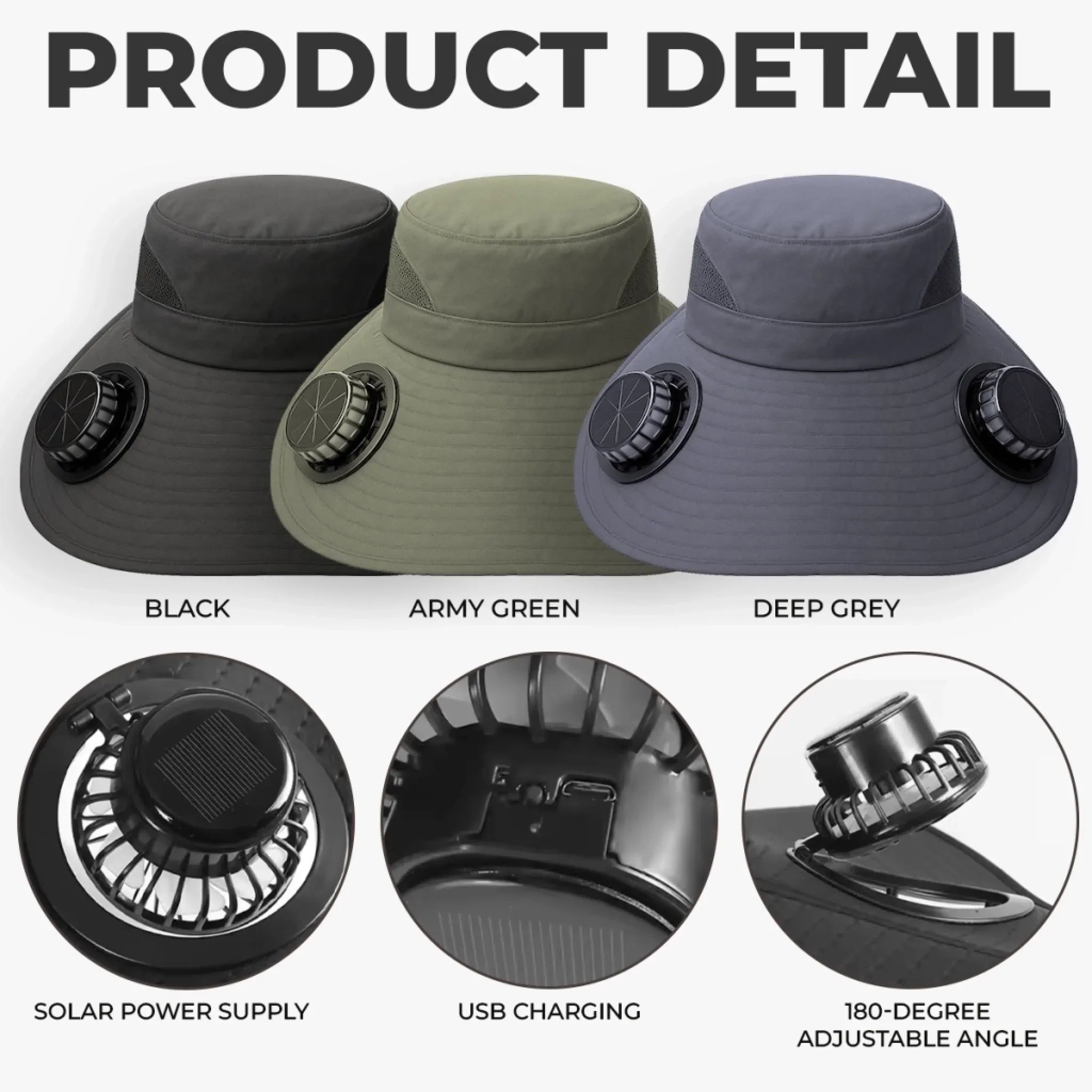 Custom Hat With Fans Solar Power - Personalized Birthday Garden Gifts For Gardeners - Chasing Sunshine And Greenery
