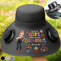 Custom Hat With Fans Solar Power - Personalized Birthday Garden Gifts For Gardeners - My Personal Oasis