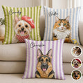 Custom Photo Pillow - Personalized Birthday Gifts For Dog Cat Lovers, Dog Dad And Mom, Cat Owners - My Whole Heart