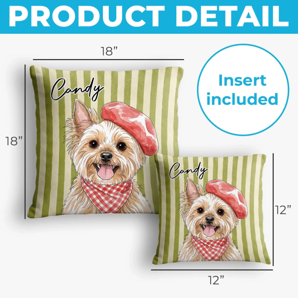 Custom Photo Pillow - Personalized Birthday Gifts For Dog Cat Lovers, Dog Dad And Mom, Cat Owners - My Whole Heart