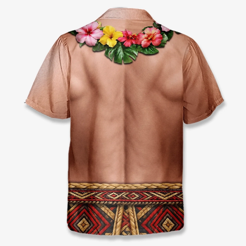 Custom Funny Unisex Tropical Hawaiian Aloha Shirt - Personalized Summer Vacation And Travel Gifts For Men - Abs On Demand