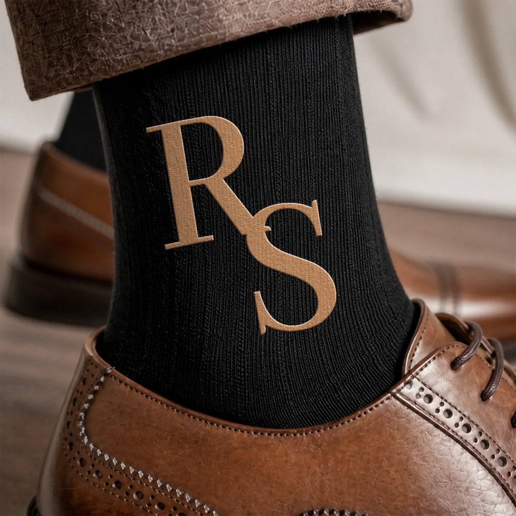 Custom Embroidered Socks - Personalized Groomsmen Proposal Wedding Gifts For Groomsmen - Stand By The Groom