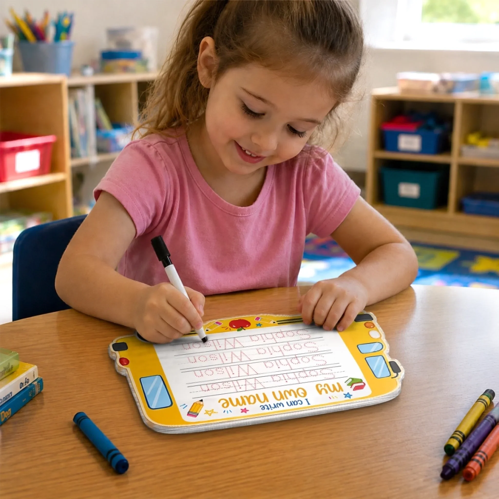 Custom Kids Acrylic Tracing Board - Personalized Back To School Gifts For Kids - Ready To Explore