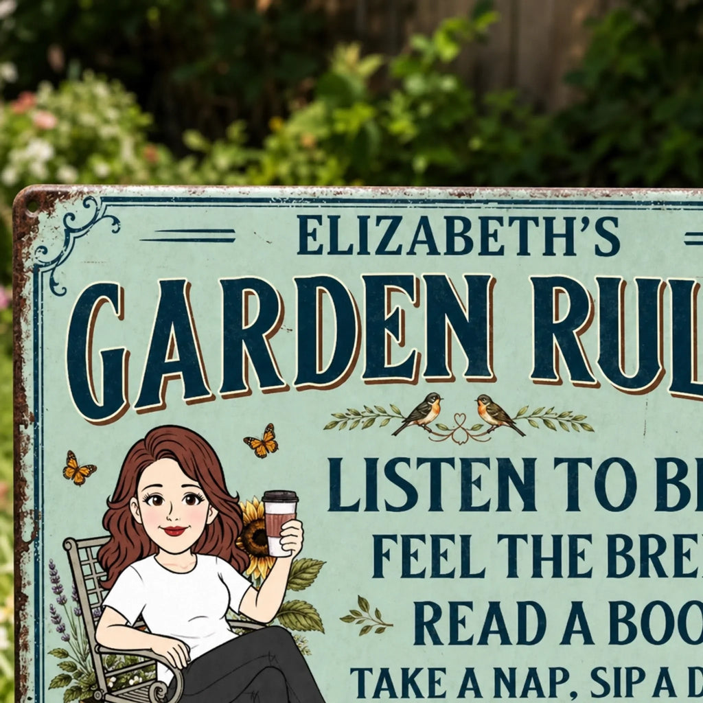 Custom Home Decor Metal Sign - Personalized  Birthday Garden Gifts For Gardeners - In My Garden Era