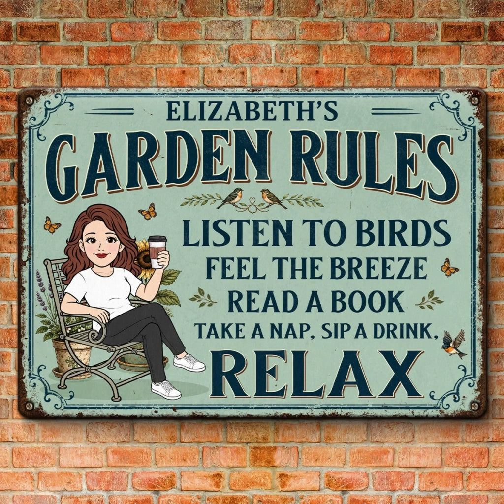 Custom Home Decor Metal Sign - Personalized  Birthday Garden Gifts For Gardeners - In My Garden Era