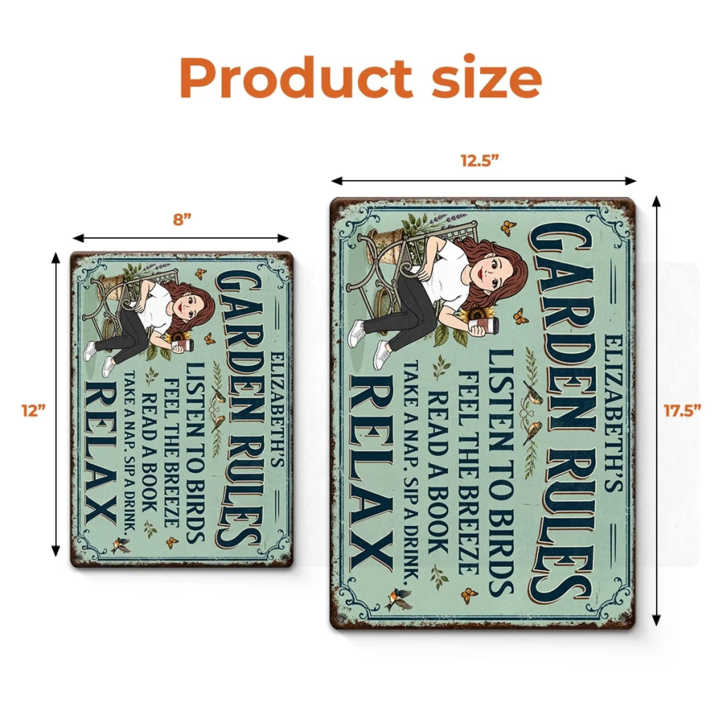 Custom Home Decor Metal Sign - Personalized  Birthday Garden Gifts For Gardeners - In My Garden Era